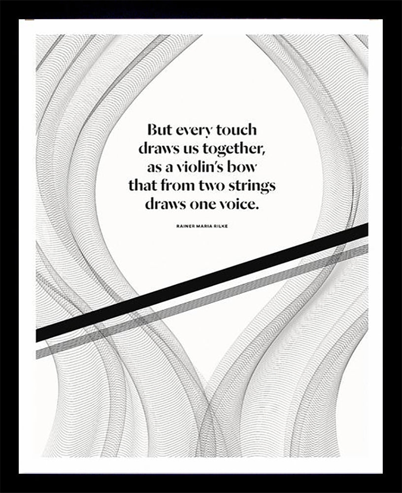 Rainer Maria Rilke - Voice Black Box Frame