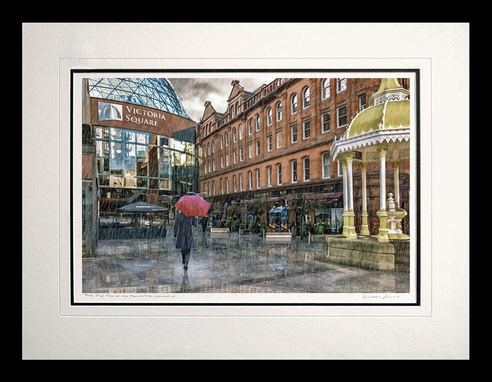 Belfast - Rain Series - Rainy Day Frame Black Flat 60x47.5