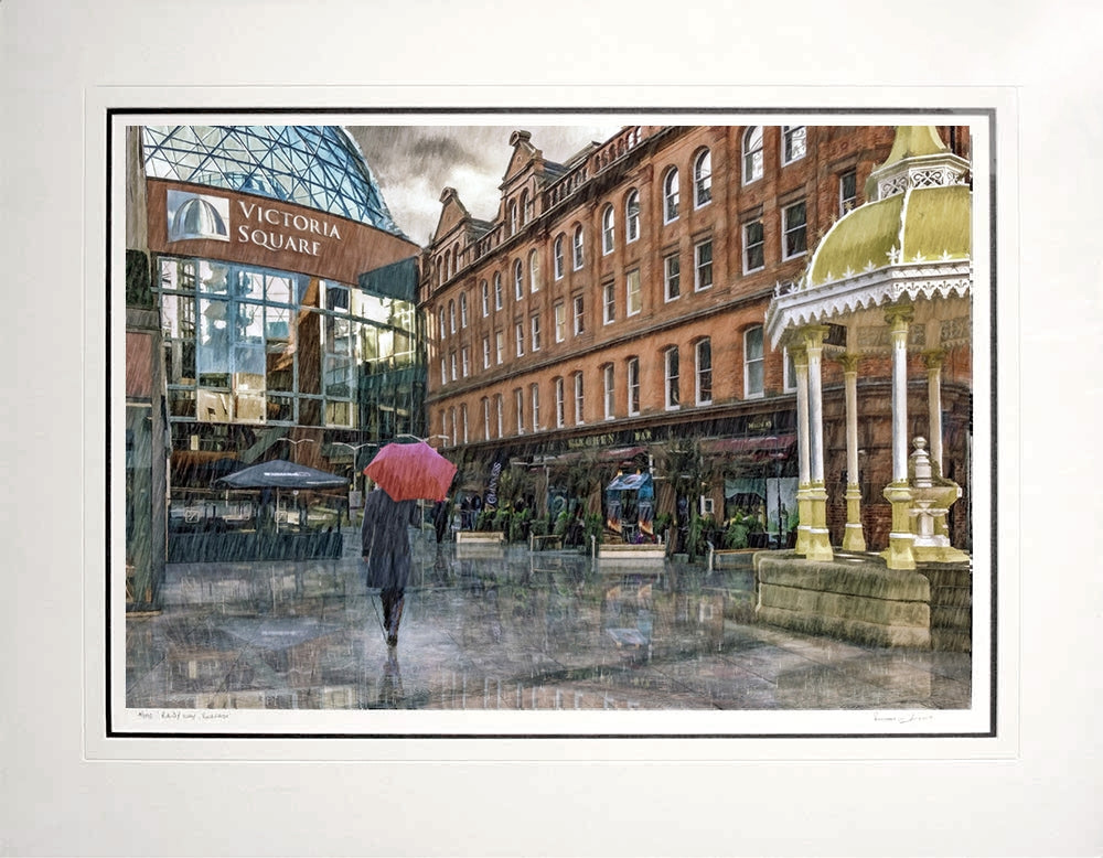 Belfast - Rain Series - Rainy Day Unframed 76x59