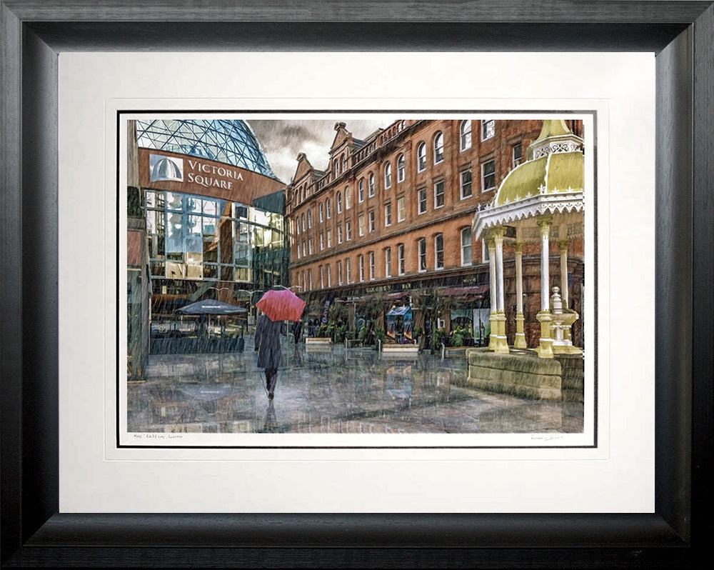 Belfast - Rain Series - Rainy Day Frame Black Chunky 76x59