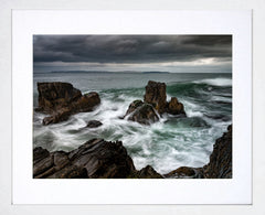 Co Antrim - Rathlin From Ballycastle Rocks White Box Frame