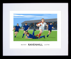 Sport - Ravenhill Belfast Frame Black 40x30 With Mount