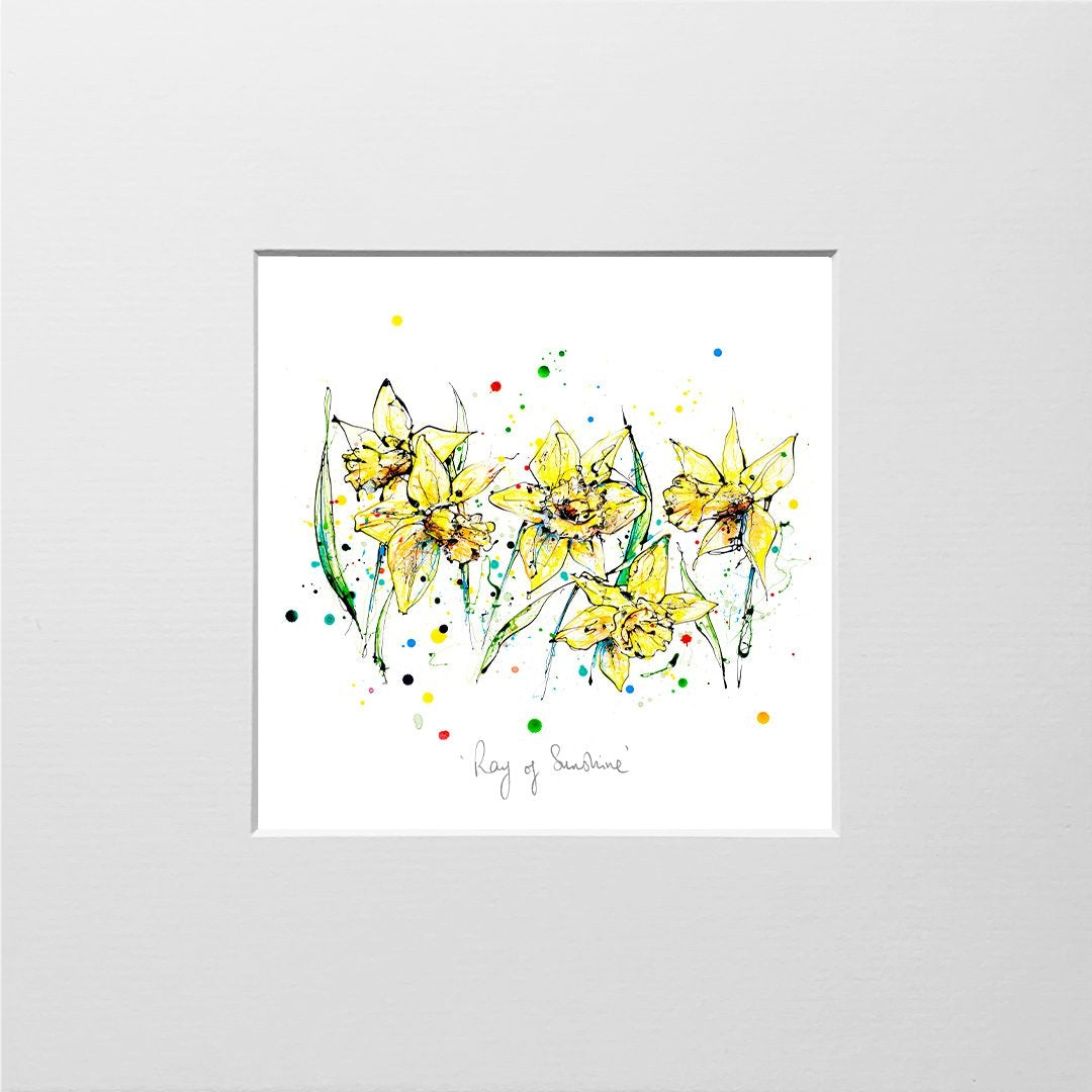 Print Open Edition Florals - Ray Of Sunshine-12 x 12-Unframed