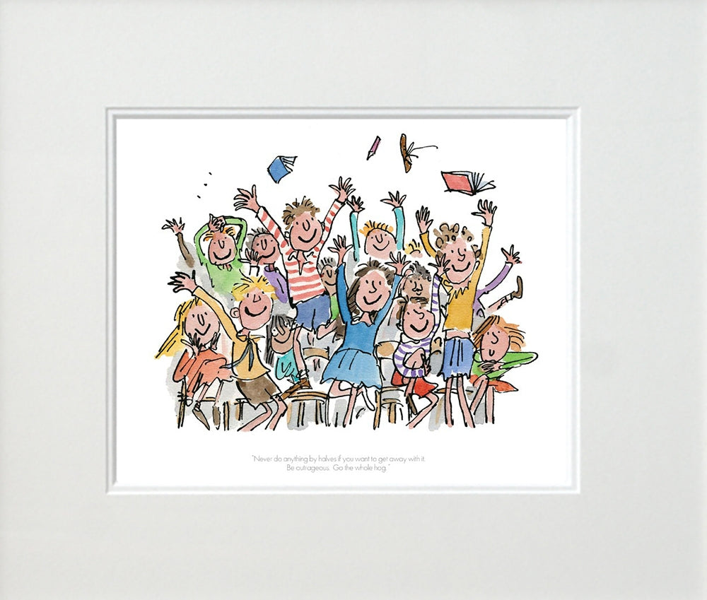 Roald Dahl Matilda - Never Do Anything By Halves Unframed
