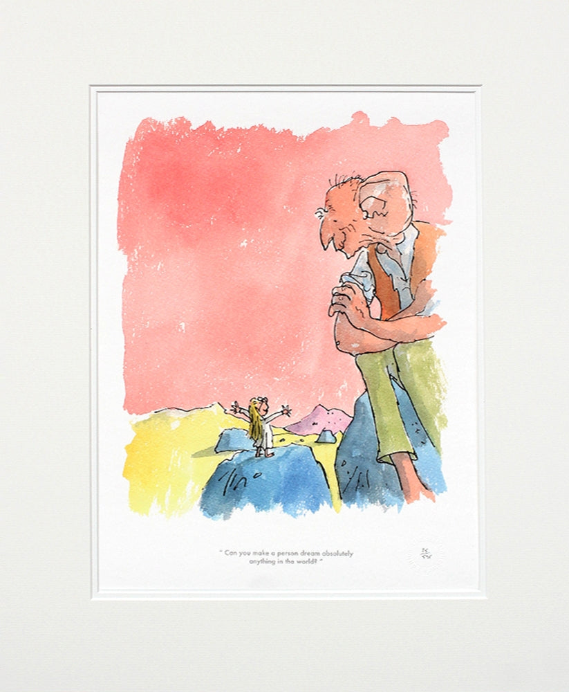 Roald Dahl BFG - Can You Make a Person Dream - Unframed