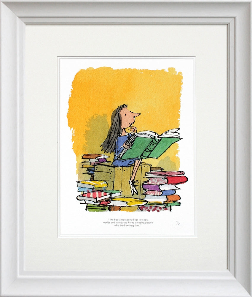 Roald Dahl Matilda - The Books Transported Her - Framed