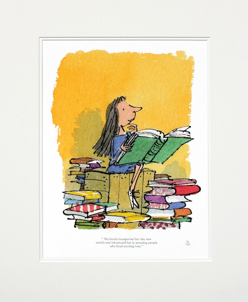 Roald Dahl Matilda - The Books Transported Her - Unframed