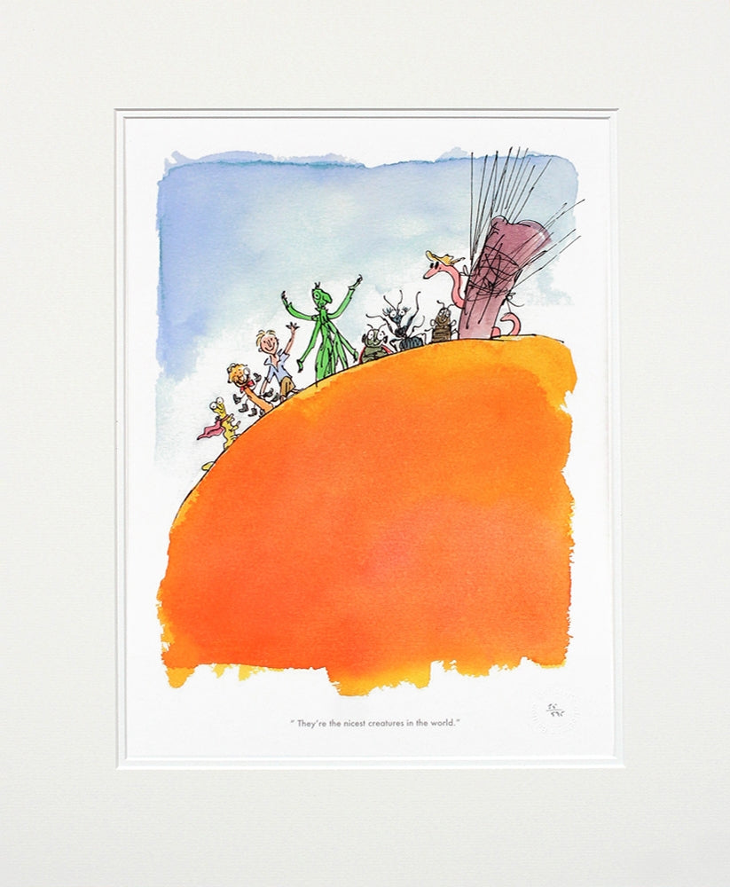 Roald Dahl James and the Giant Peach - They're the Nicest Creatures - Unframed