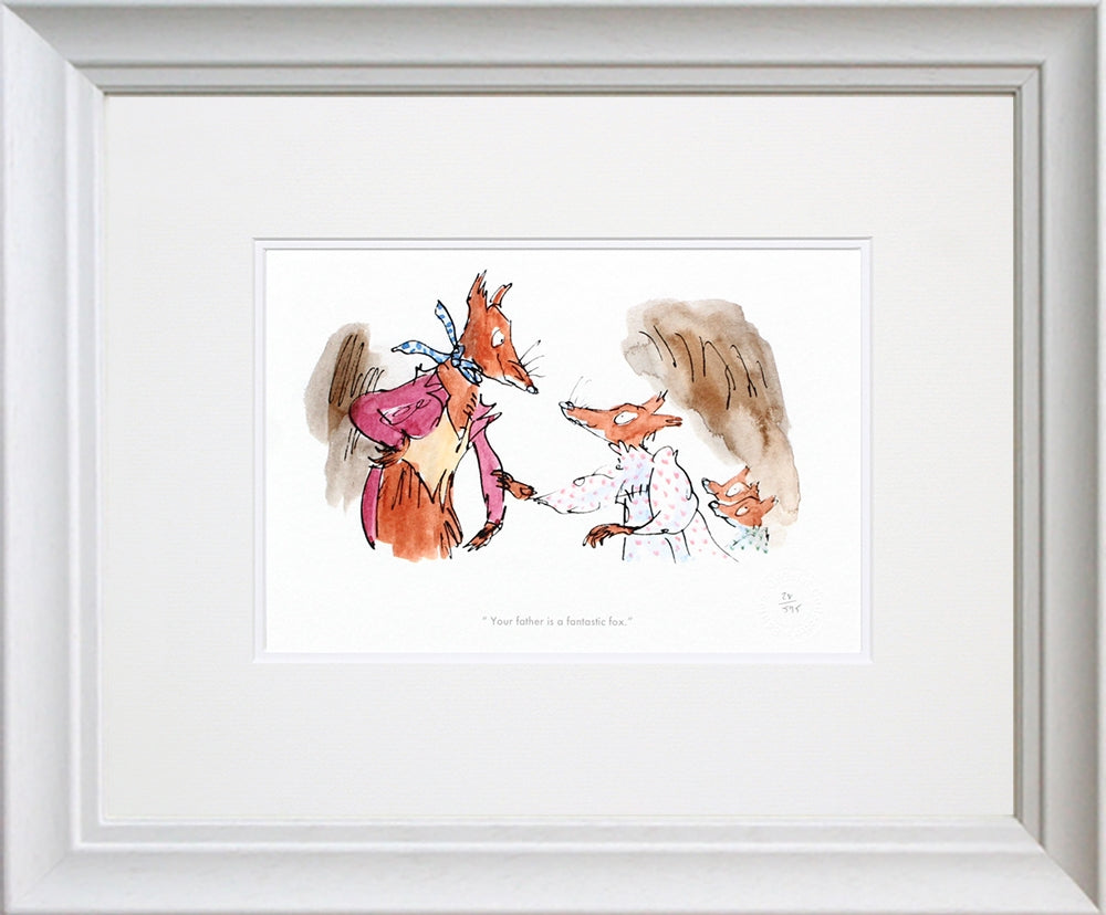 Roald Dahl Fantastic Mr Fox - Your Father Is A Fantastic Fox - Framed