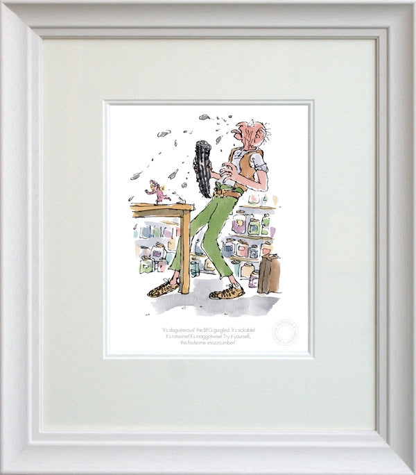 BFG - It's Disgusterous! The BFG gurgled - Framed