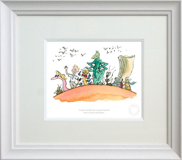James and the Giant Peach - Everyone Around Here is loved - Framed