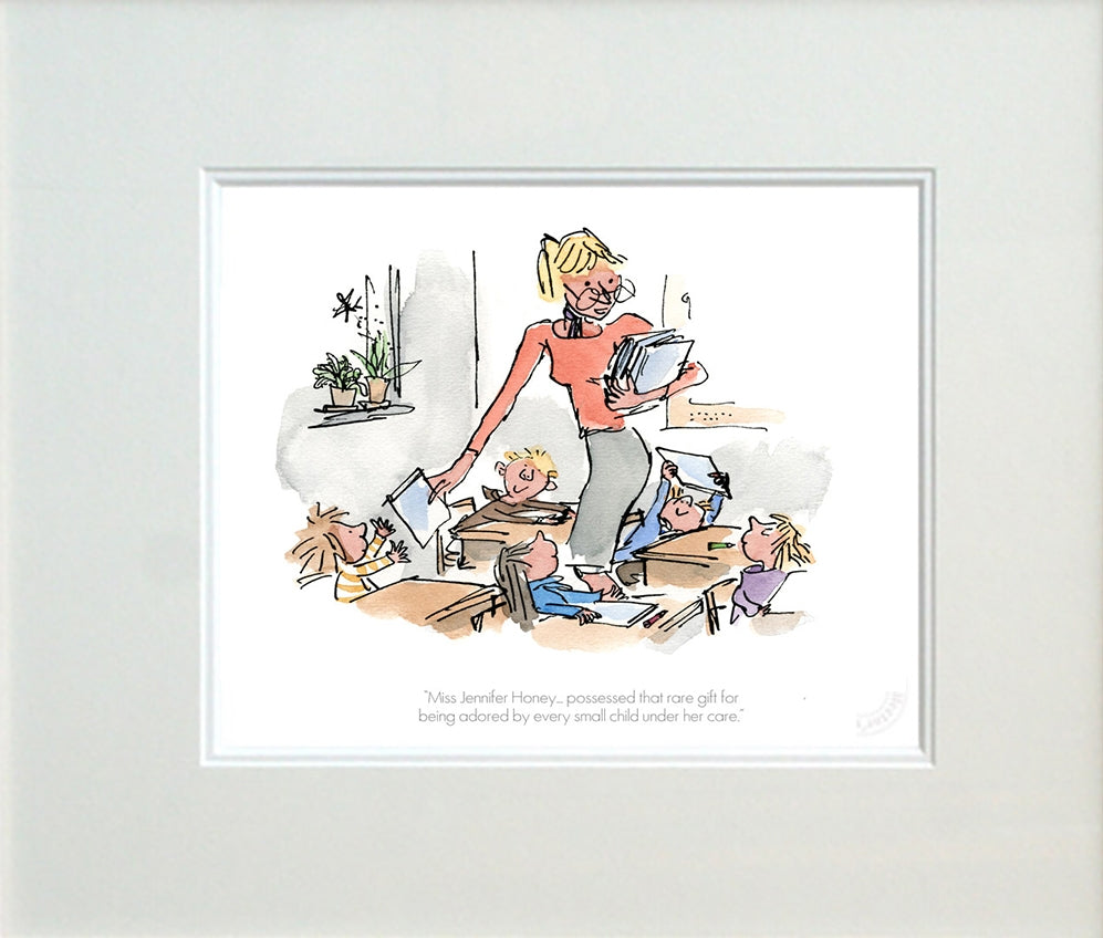Roald Dahl Matilda - Miss Jennifer Honey Unframed