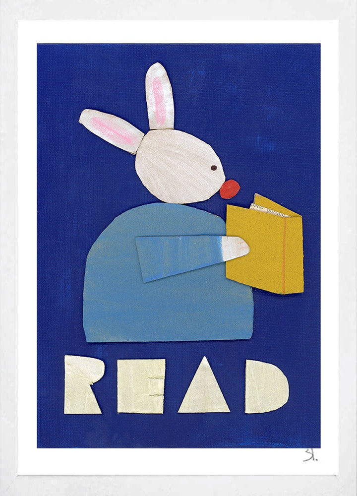 Read (Friendly Reminder)-36 x 51.5-White Box Frame