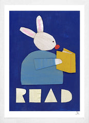 Read (Friendly Reminder)-36 x 51.5-White Box Frame