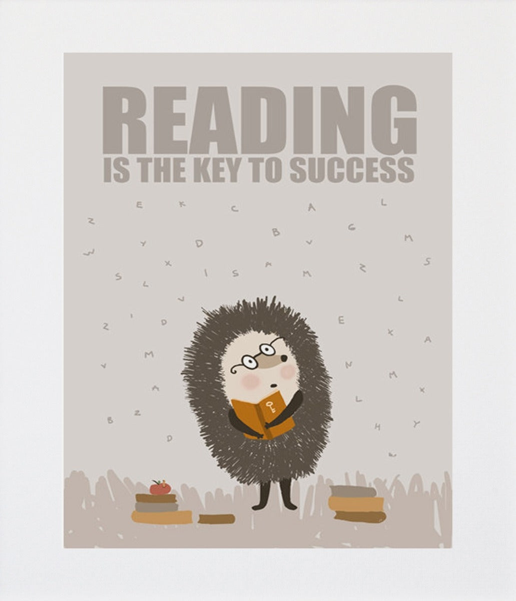 Reading Is The Key To Success Unframed