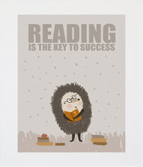Reading Is The Key To Success Unframed