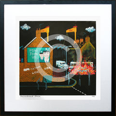 Print - Recruitment Drive-40 x 40-Black Box Frame