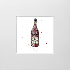 Print Open Edition Drinks - Red-12 x 12-Unframed