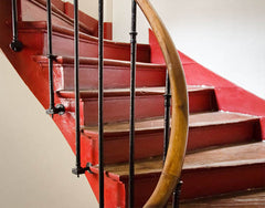 Paris In Red - Stairs Unframed
