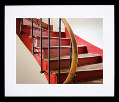 Paris In Red - Stairs Framed