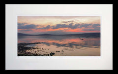 Co Down - Red Sky At Night, Holywood-71 x 45-Flat Black Frame