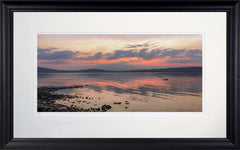 Co Down - Red Sky At Night, Holywood-71 x 45-Black Scoop Frame