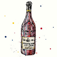 Print Open Edition Drinks - Red-30 x 30-Unframed