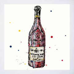 Print Open Edition Drinks - Red-30 x 30-White Box Frame (No Mount)