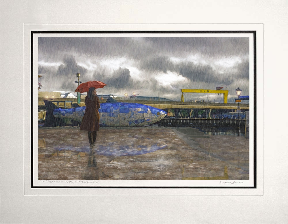 Belfast - Rain Series - Reflections Unframed 60x47.5