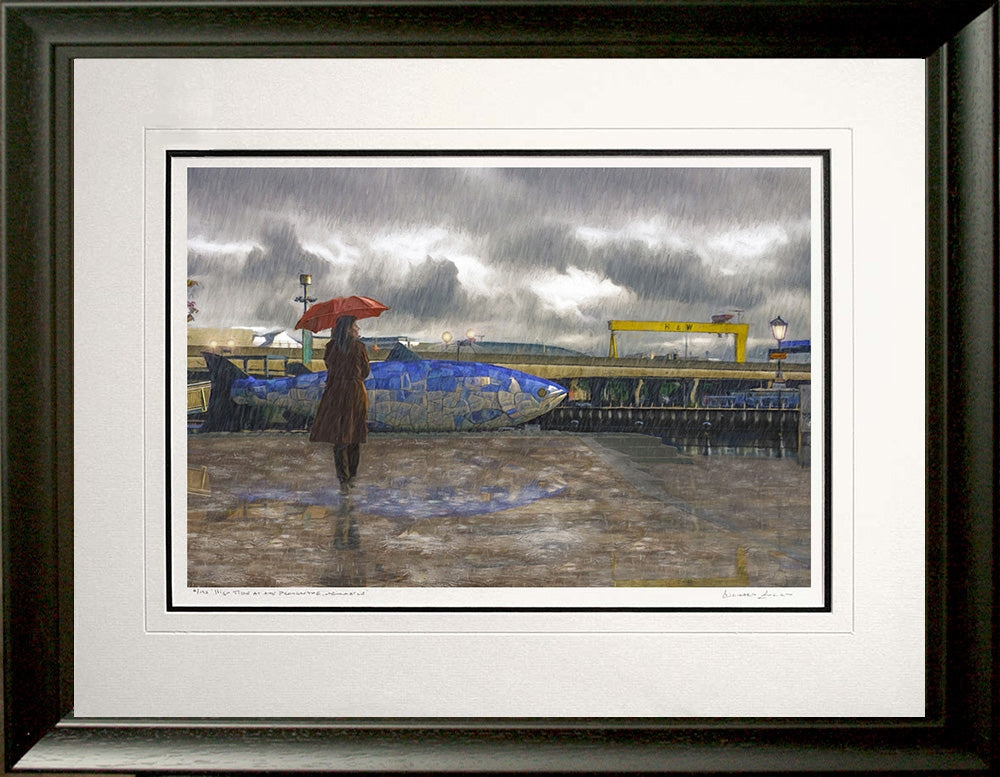 Belfast - Rain Series - Reflections Frame Black Moulded 60x47.5