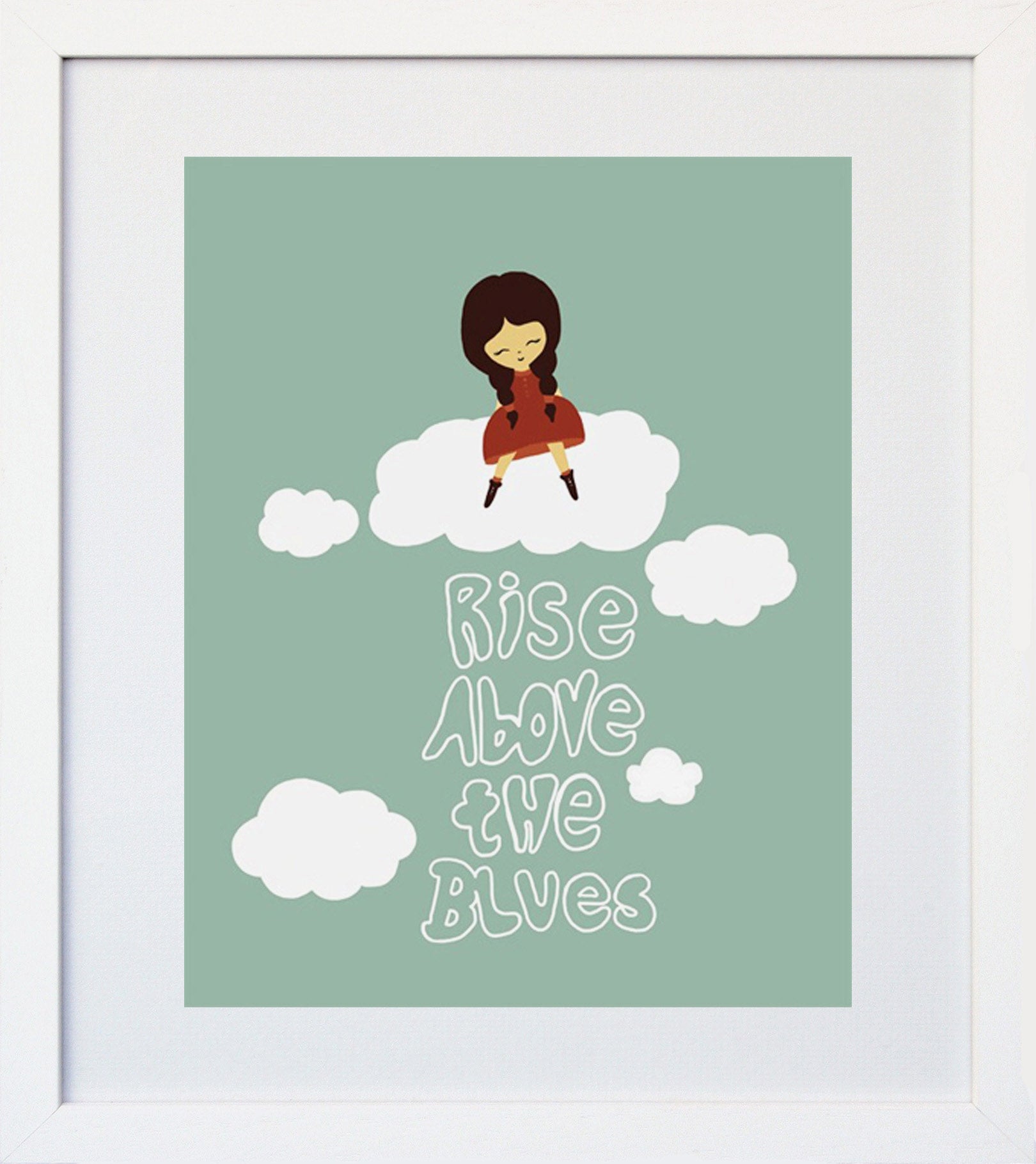 Rise Above The Blues White Frame