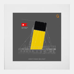 Belfast RMS Titanic-29 x 29-White Box Frame