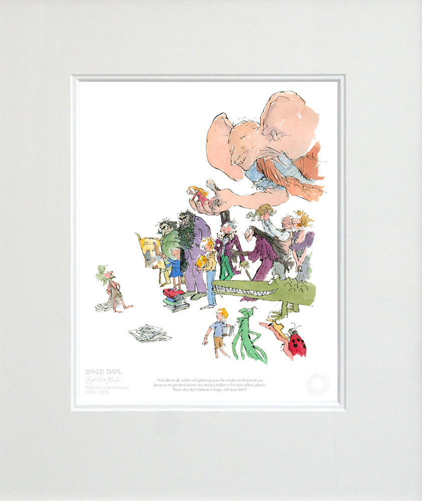 Quentin Blake - 40th Anniversary Unframed