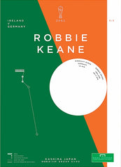 Republic of Ireland - Robbie Keane vs Germany 2002 Unframed