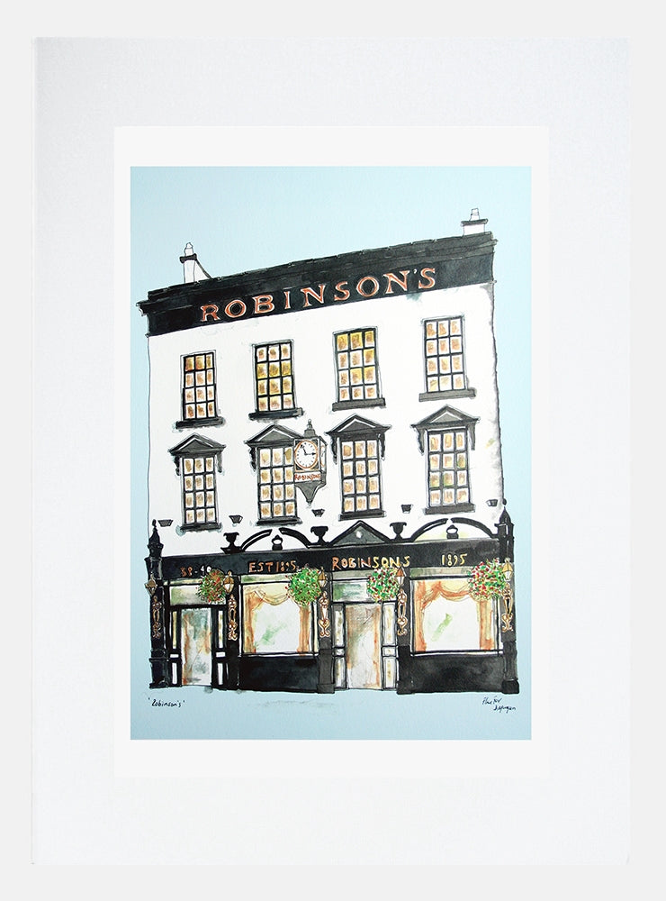 Belfast - Robinsons Bar White Frame