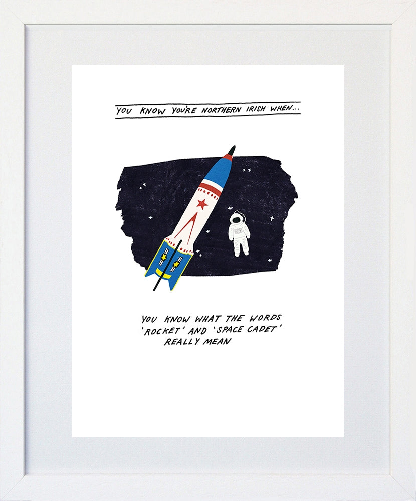 Northern Irish - Rocket White Frame