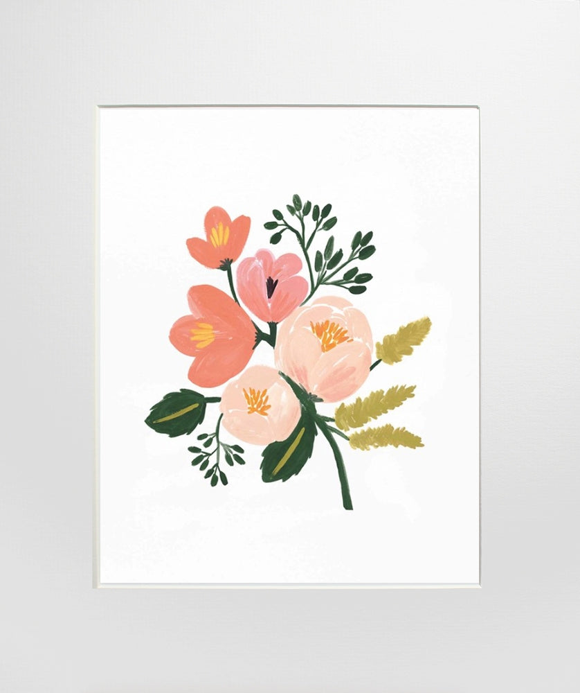 Rose Botanical Unframed