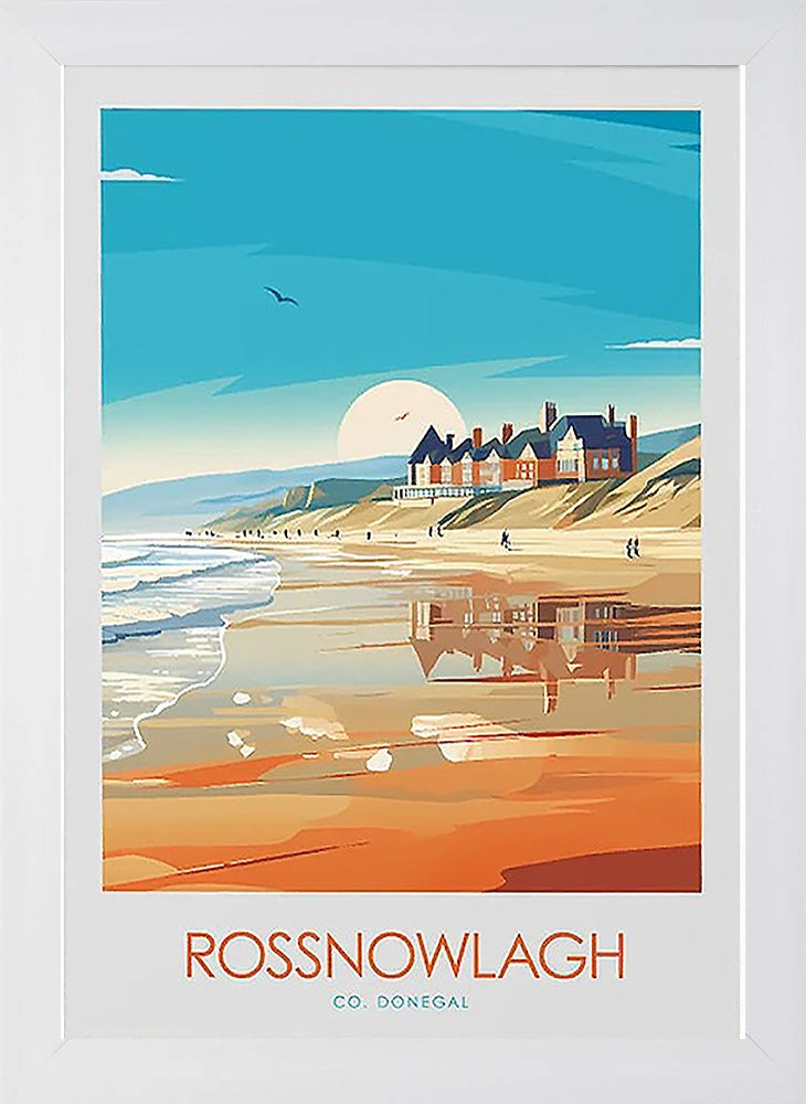 Co Donegal - Rossnowlagh - Flat White Frame