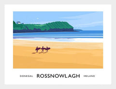 Co Donegal - Rossnowlagh Frame White 70x50