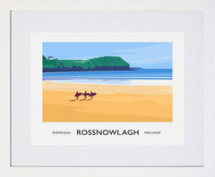 Co Donegal - Rossnowlagh Frame White 40x30 With Mount