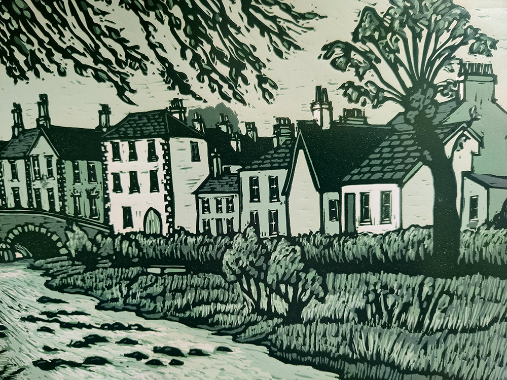 Linocut Print - Co Down Rostrevor 1996 Artist Proof