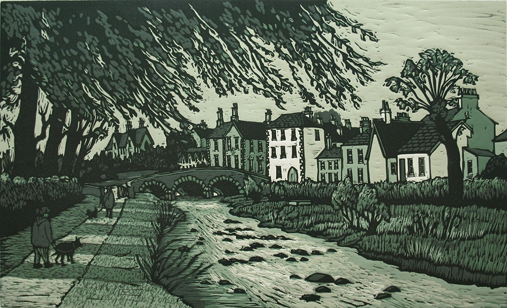 Linocut Print - Co Down Rostrevor 1996 Artist Proof