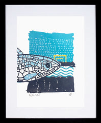 Salmon Of Knowledge Black Frame (With Mount)