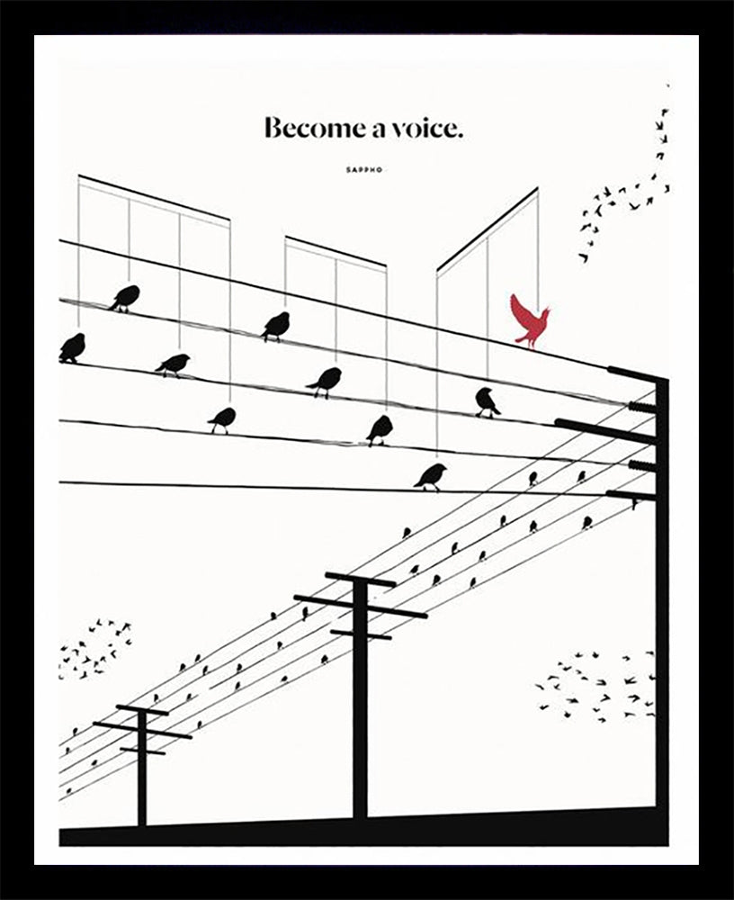 Sappho - Become A Voice Black Box Frame
