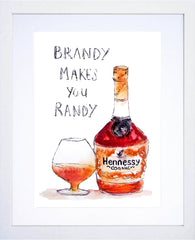 Drinks Brandy - Hennessy White Frame