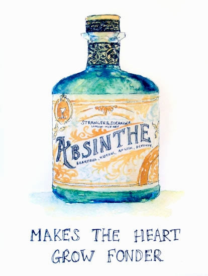 Drinks Liqueur - Absinthe Unframed