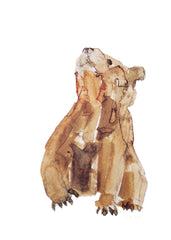 Animals Bear - Little Bear Unframed