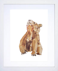 Animals Bear - Little Bear White Frame