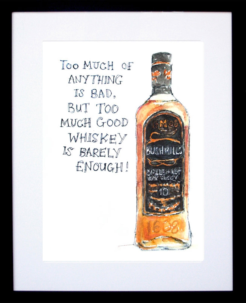 Drinks Whiskey - Bushmills Frame Black