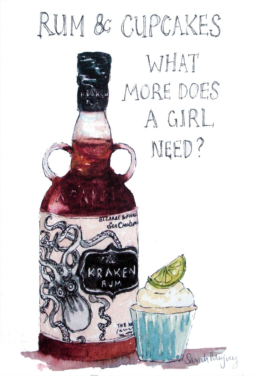 Drinks Rum - Kraken Unframed